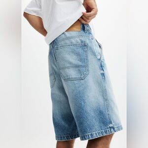 Cotton On Light Blue Jean Shorts for Men
